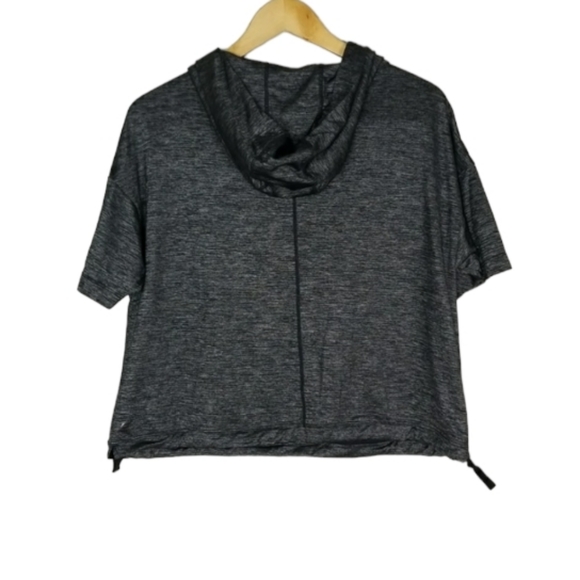 Fabletics Bea Short Sleeve Hoodie Black/Grey Small - Picture 12 of 16